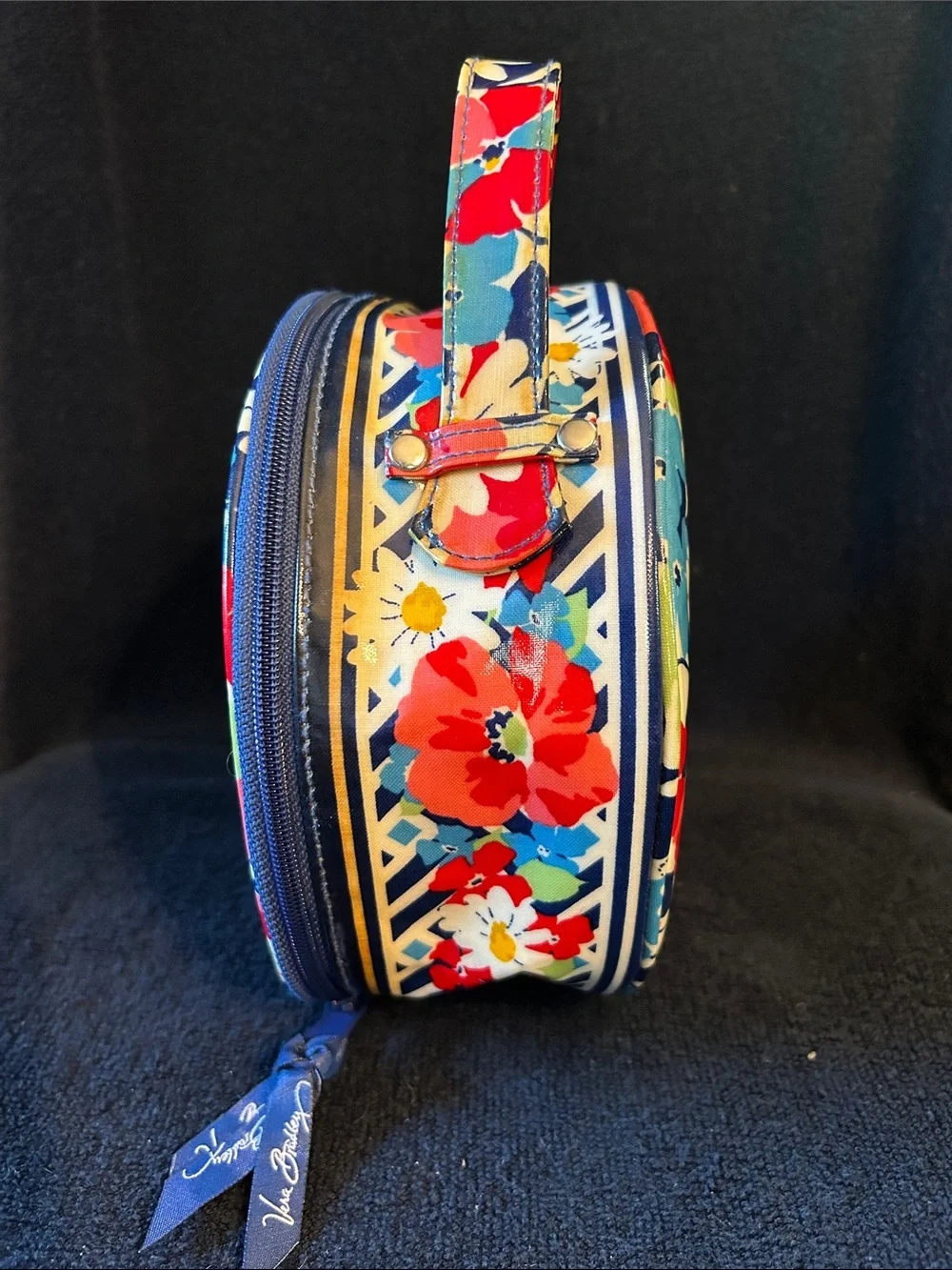 Vera Bradley round cosmetic